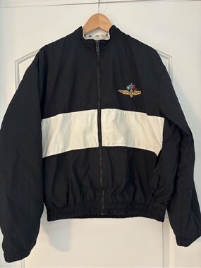 Vintage 90s DeLong Indianapolis Motor Speedway Full Zip Racing Jacket Mens XL